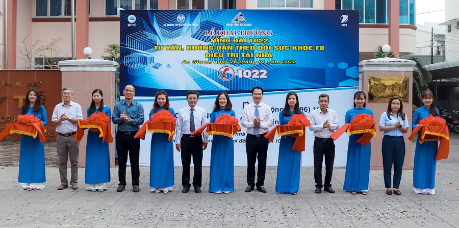 Y tế An Giang phối hợp với VNPT khai trương Tổng đài 1022 hỗ trợ, tư vấn F0 điều trị tại nhà