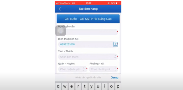 đăng ký gói myTV bước 4
