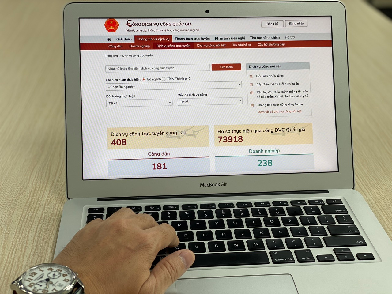 VNPT strongly supports the connection to National Public Service Portal