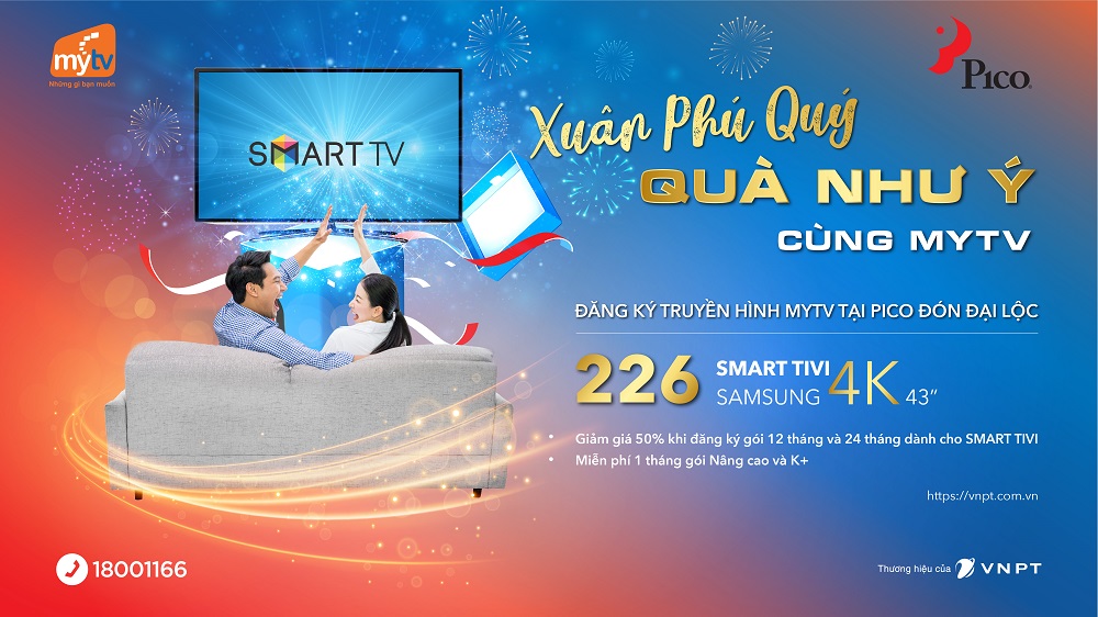 MyTV khuyến mại khủng dịp Năm mới cho khách hàng Pico