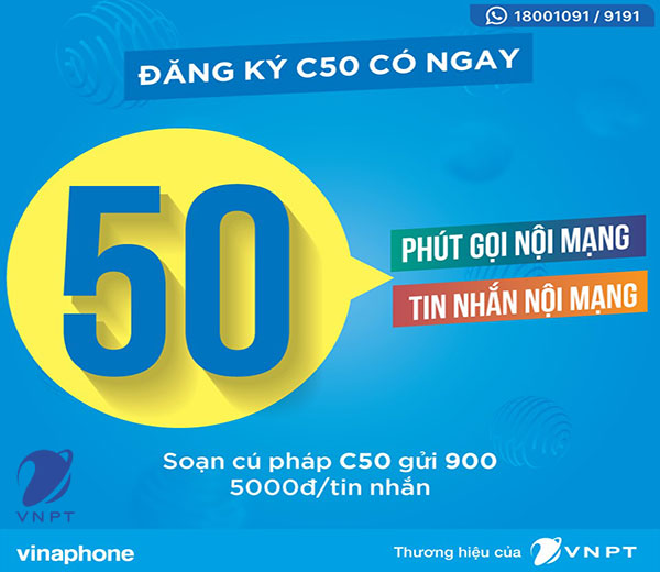 các gói cước gọi nội mạng của vinaphone