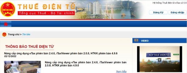 Khắc phục lỗi chứng thư số chưa đăng ký cơ quan thuế