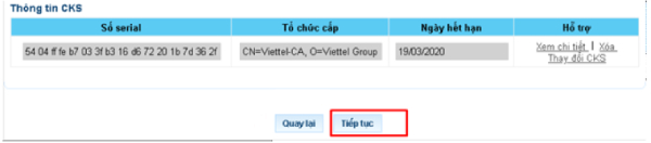 Khắc phục lỗi chứng thư số chưa đăng ký cơ quan thuế