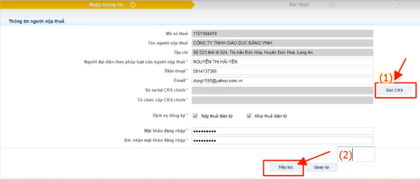 Quy trình đăng ký chữ ký số với cơ quan thuế