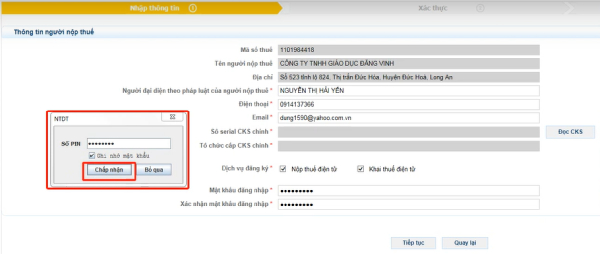 Quy trình đăng ký chữ ký số với cơ quan thuế
