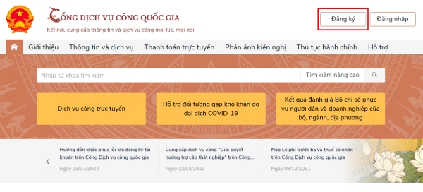 Quy trình đăng ký tài khoản bằng chữ ký số