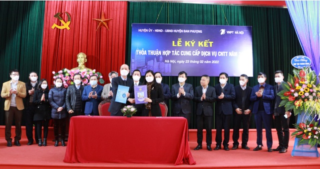 VNPT Hà Nội tiếp tục đồng hành cùng UBND Đan Phượng