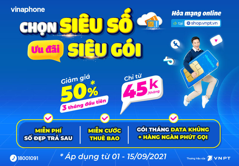 Hoà mạng trả sau online, nhận vô vàn ưu đãi với VNPT Shop