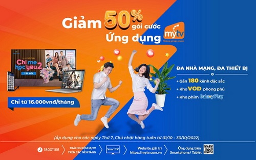 Dịch vụ truyền hình MyTV tiếp tục tung ưu đãi hấp dẫn