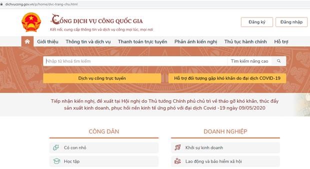 Cổng Dịch vụ công quốc gia có 8 dịch vụ hỗ trợ người lao động và DN