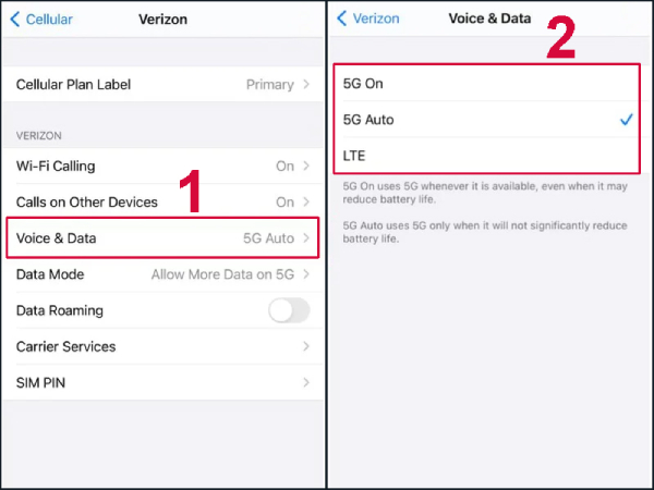 Bật chế độ 5G để sử dụng mạng 5G trên iPhone