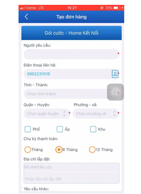 đăng ký mạng vnpt qua my VNPT