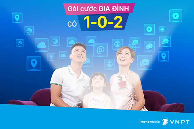 Đăng ký ngay gói cước gia đình siêu tiết kiệm của VNPT