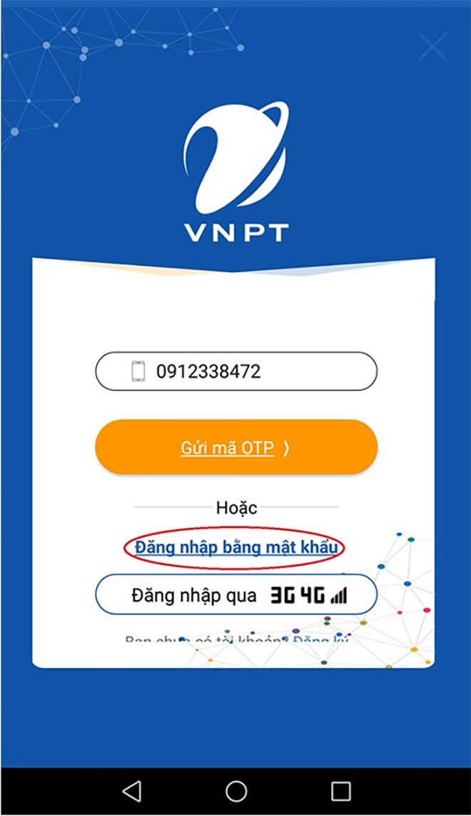 Đăng nhập bằng mật khẩu