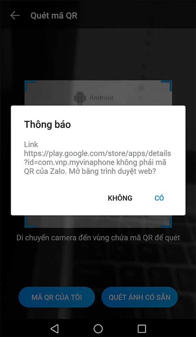 Quét mã QR để tải ứng dụng