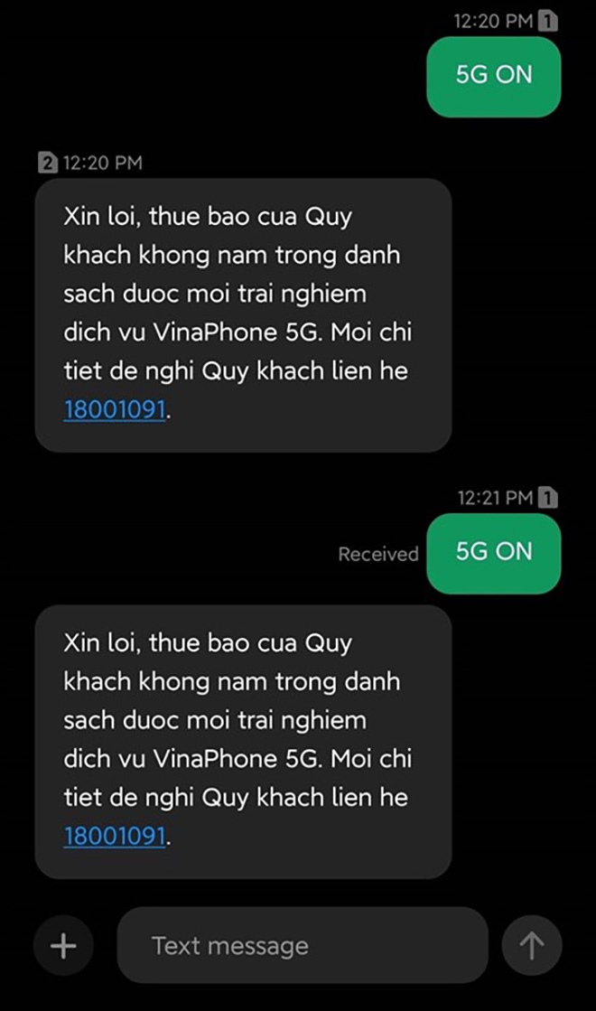 Sau khi gửi tin nhắn