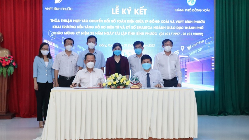 VNPT và UBND TP. Đồng Xoài ký kết thỏa thuận hợp tác chuyển đổi số