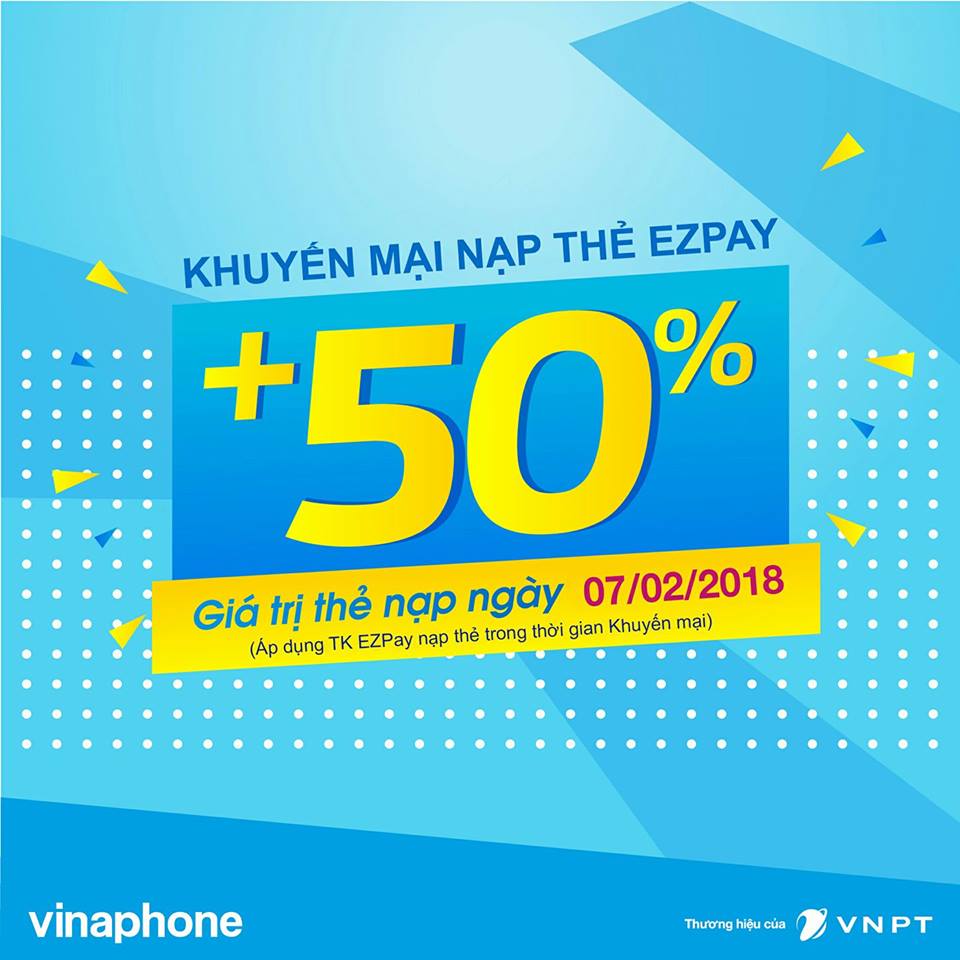 KHUYẾN MẠI NẠP THẺ VÀO TÀI KHOẢN EZPAY NGÀY 7/02/2018