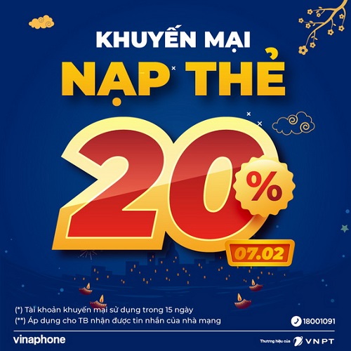 Tin vui khuyến mại đầu Xuân cho thuê bao VinaPhone