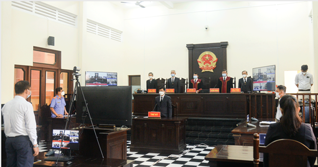 VNPT provides technical support for the People's Court of Tien Giang province to test online trial