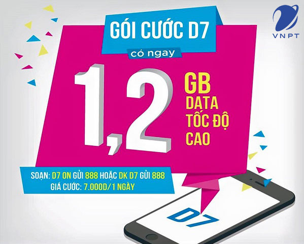 đăng ký gói cước data ngày vinaphone