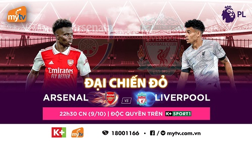 Cuộc chiến Arsenal – Liverpool “hâm nóng” thể thao cuối tuần trên MyTV
