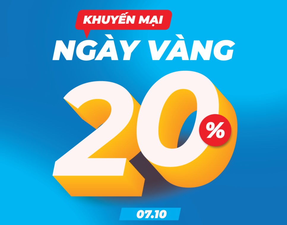 VinaPhone tặng 20% giá trị nạp cho TB trả trước trong Ngày Vàng 07/10/2022
