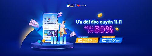VNPT MONEY tài trợ vàng sự kiện Lazada Supershow 11.11