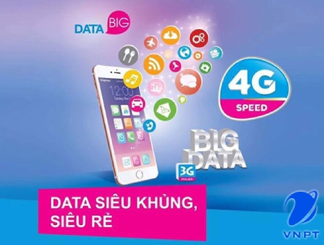 Gói BIG 4G VinaPhone với data siêu khủng
