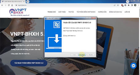 Hoàn tất Cài đặt VNPT-BHXH 5.0