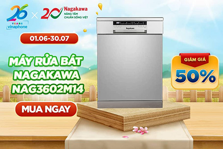 Máy rửa bát Nagakawa NAG3602M14