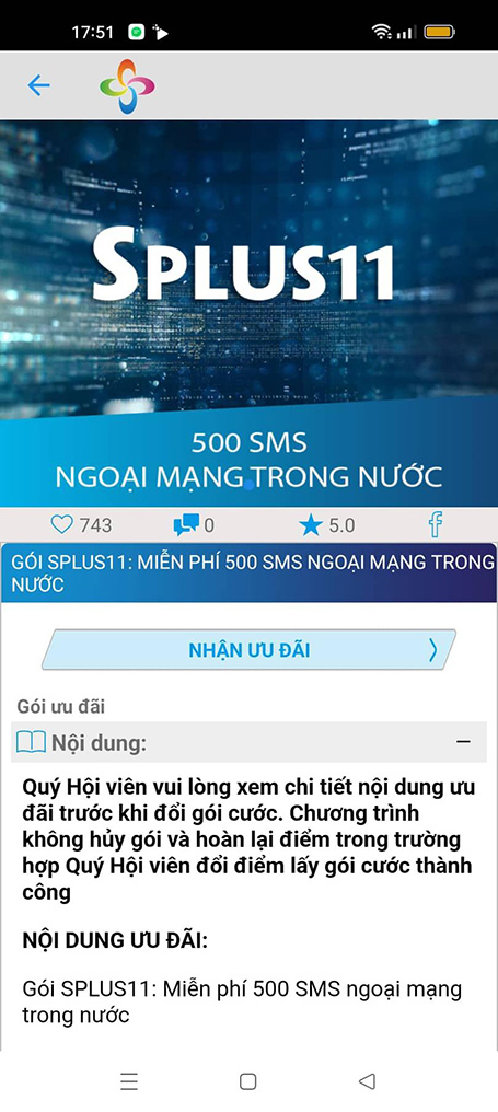 Vào phần quà muốn đổi, bấm NHẬN ƯU ĐÃI