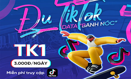 Ưu đãi miễn phí lướt TikTok của VinaPhone
