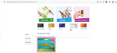 Vào phần quà muốn đổi, bấm Nhận ưu đãi