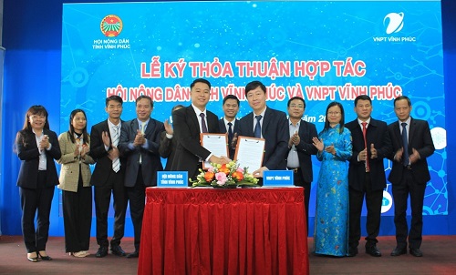 VNPT và Hội Nông dân tỉnh Vĩnh Phúc ký kết hợp tác về chuyển đổi số