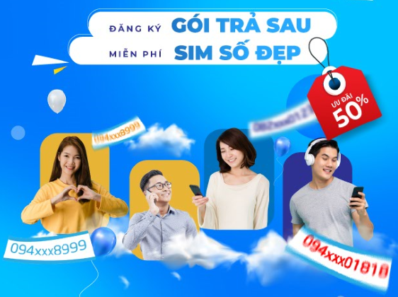 Ưu đãi 8/3, VinaPhone giảm 50% gói cước trả sau