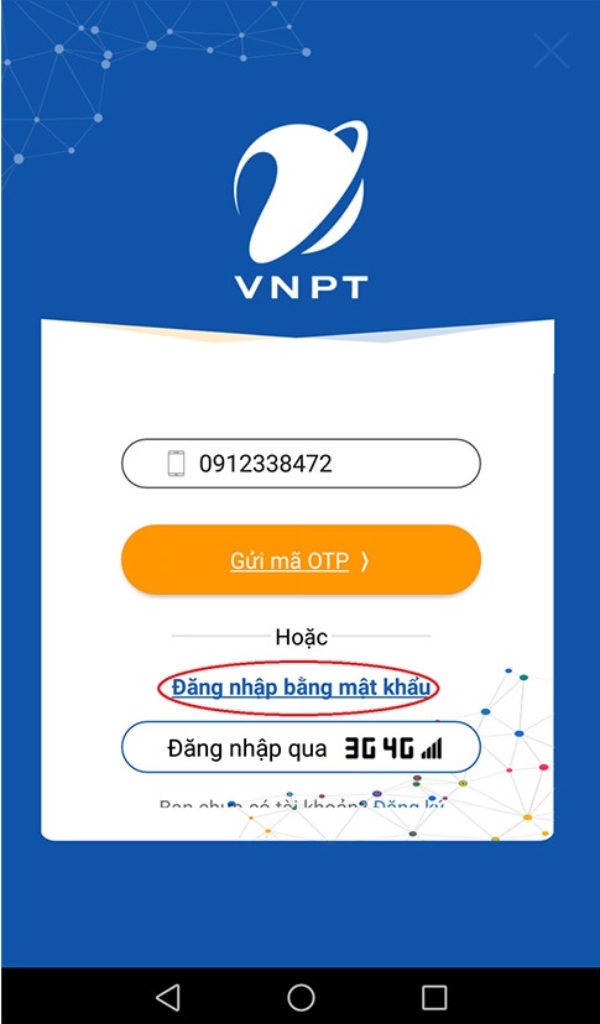 Đăng nhập bằng mật khẩu