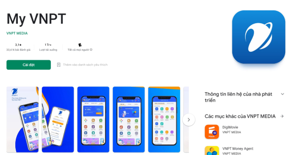 Tải app My VNPT về máy