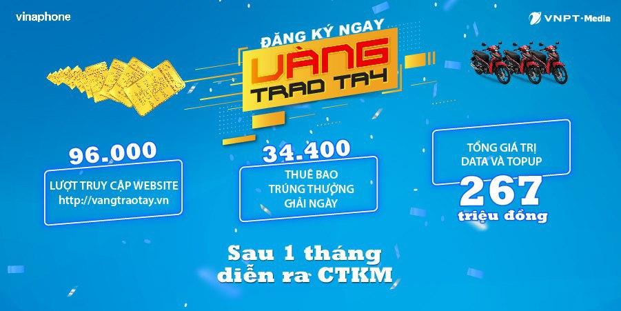 Đã có 34.400 thuê bao trúng thưởng chương trình khuyến mại ‘Đăng ký ngay – Vàng trao tay’