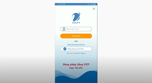 Chia sẻ data Vinaphone cho người khác bước 1