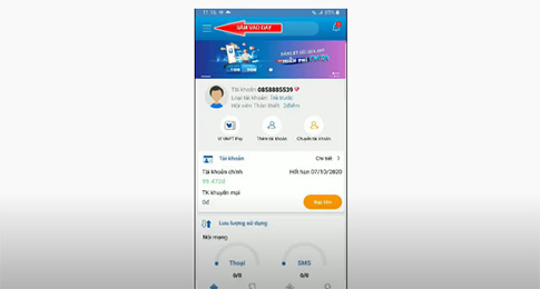 Chia sẻ data Vinaphone cho người khác bước 2