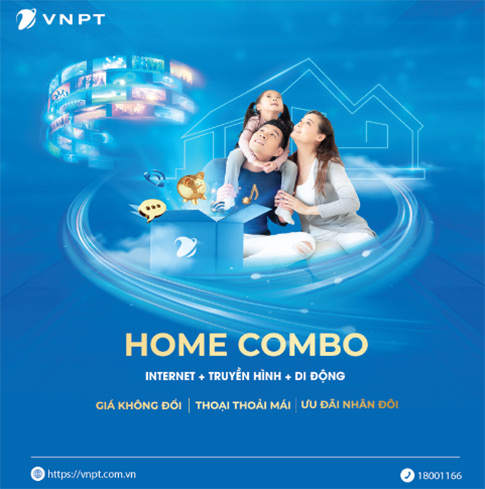 Các gói cước Home Combo cung cấp đồng thời ba dịch vụ internet, truyền hình và di động Các gói cước Home Combo cung cấp đồng thời ba dịch vụ internet, truyền hình và di động