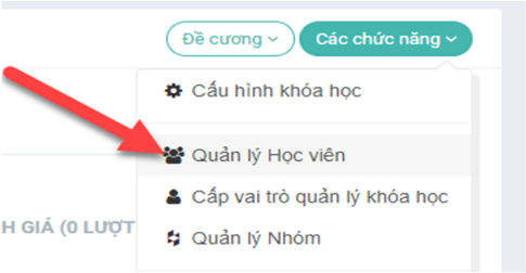 Quản lý học viên khóa học trên phần mềm học trực tuyến Việt Nam-VNPT Quản lý học viên khóa học trên phần mềm học trực tuyến Việt Nam-VNPT