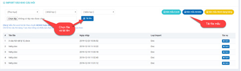 Tạo danh sách câu hỏi trên phần mềm học trực tuyến Việt Nam-VNPT Tạo danh sách câu hỏi trên phần mềm học trực tuyến Việt Nam-VNPT