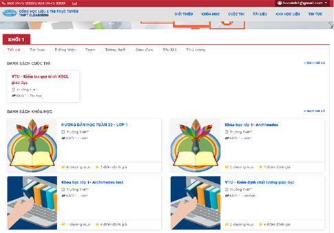 Theo dõi các khóa học, cuộc thi trên phần mềm học trực tuyến Việt Nam-VNPT Theo dõi các khóa học, cuộc thi trên phần mềm học trực tuyến Việt Nam-VNPT