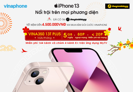 VinaPhone giảm 50%  giá gói cước khi mua kèm iPhone tại Thế giới Di động