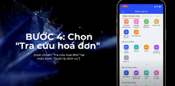 Chọn mục &ldquo;Tra cứu h&oacute;a đơn&rdquo; 