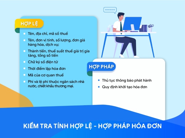 kiểm tra lại t&iacute;nh hợp lệ của h&oacute;a đơn đang sử dụng