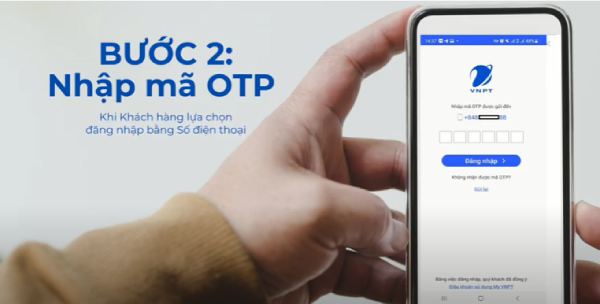 Nhập m&atilde; OTP theo hướng dẫn