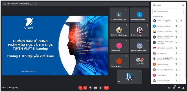 Hơn 40 trường học tại Hậu Giang được hỗ trợ sử dụng phần mềm VNPT E-Learning